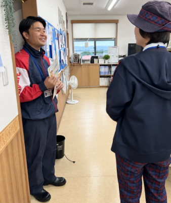 インタビューの様子